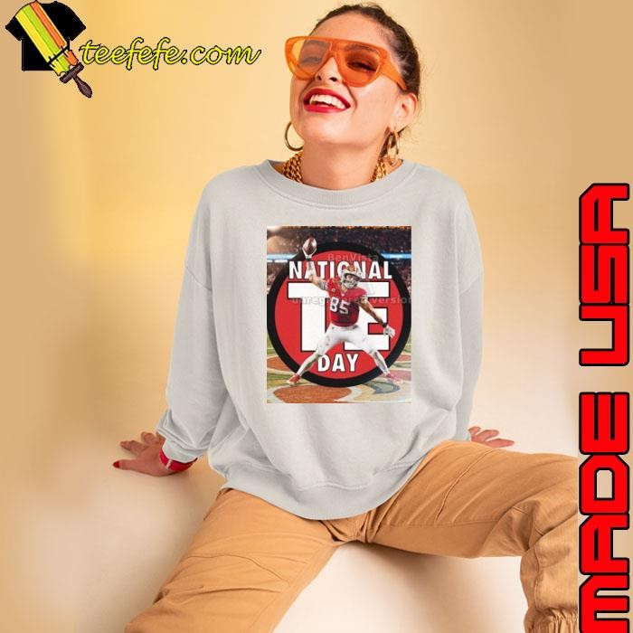 George Kittle San Francisco 49ers National Tight Ends Day The man, the myth, the logo Poster Sweatshirt
