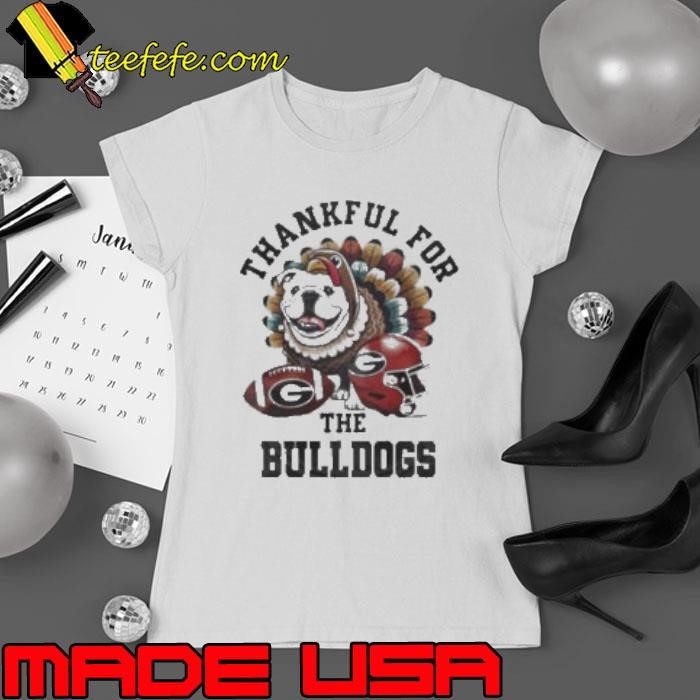 Georgia Bulldogs Thankful For The Bulldogs Ladies tee