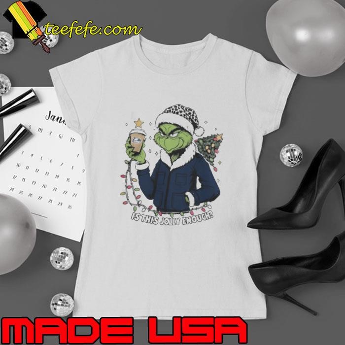 Georgia Southern Eagles x Santa Grinch Is This Jolly Enough Merry Christmas Ladies tee