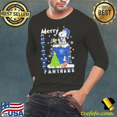 Georgia State Panthers Snoopy And Woodstock Merry Christmas Shirt