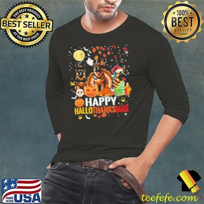 German Shepherd Dog Happy Halloween Thanksgiving Christmas German Shepherd Shirt