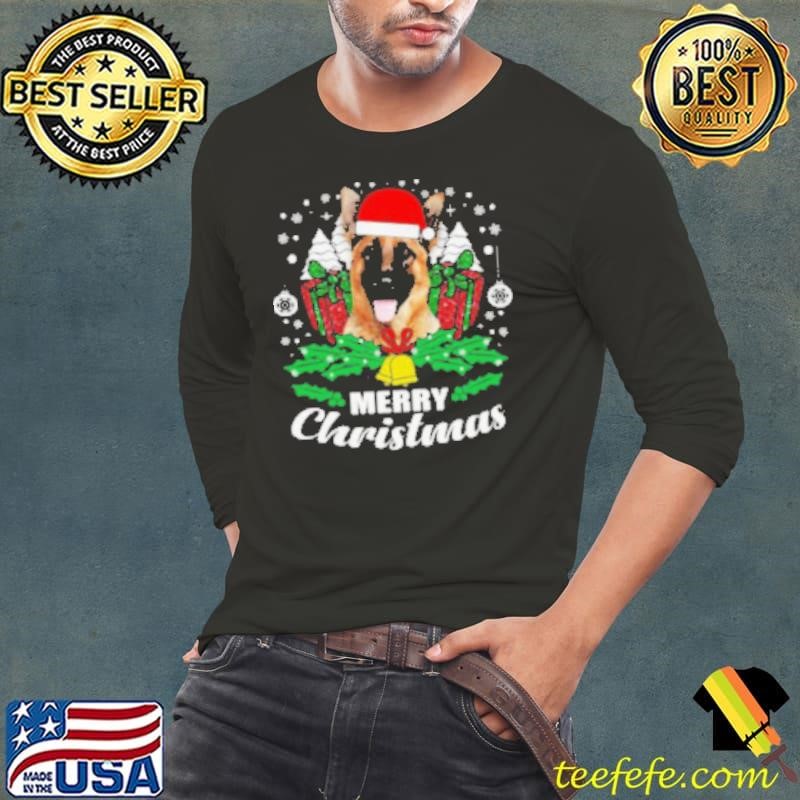 German Shepherd Merry Christmas Dog Lover Gift German Shepherd Shirt