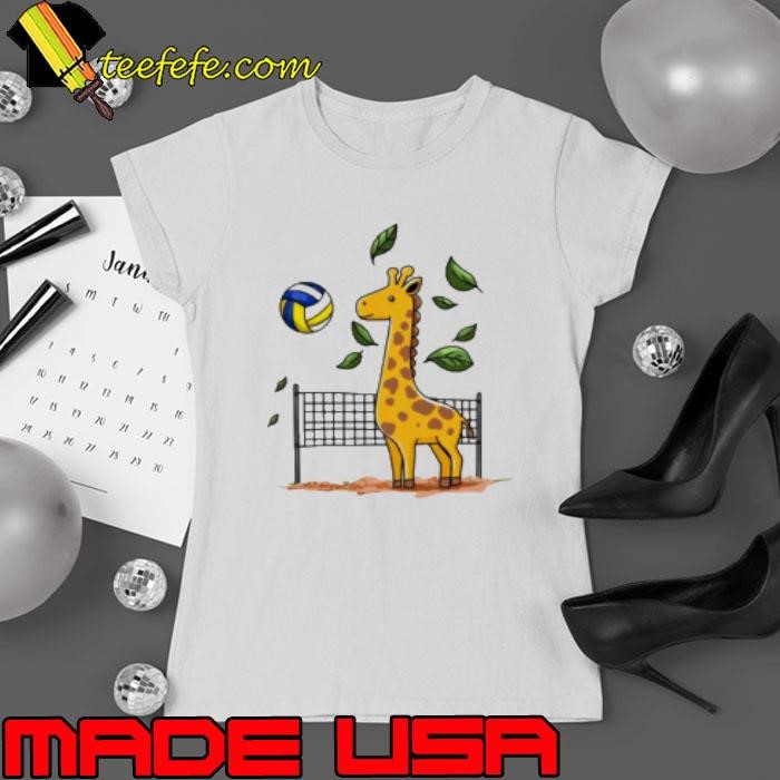 Giraffe Playing Volleyball Shirt