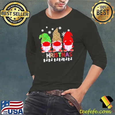 Gnomes Face Mask Ugly Christmas shirt