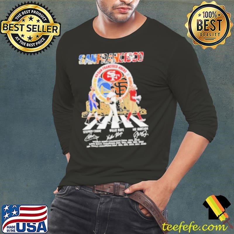 Golden State Warriors x San Francisco 49ers x San Francisco Giants Signature Thank You For The Memories Long Sleeve Tee