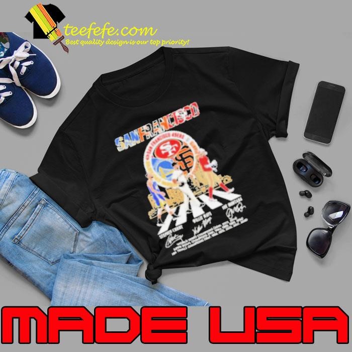 Golden State Warriors x San Francisco 49ers x San Francisco Giants Signature Thank You For The Memories Shirt