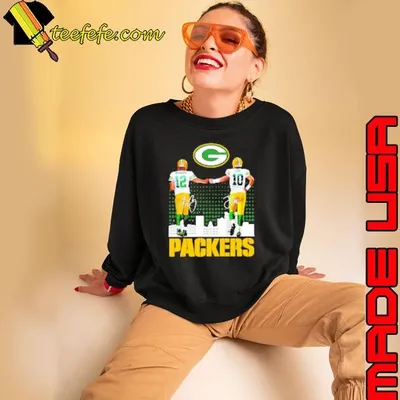Green Bay Packers Aaron Rodgers x Jordan Love signature skyline Shirt