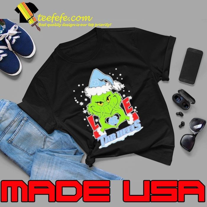 Grinch Hand Love North Carolina Tar Heels Christmas Unisex