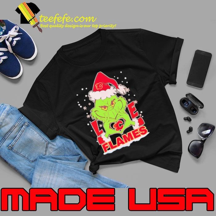 Grinch love Calgary Flames Christmas Unisex