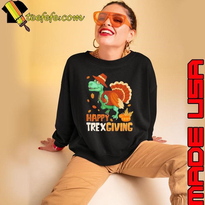 Happy Thanksgiving Dinosaur mashup turkey Sweatshirt