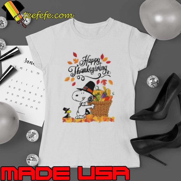 Happy Thanksgiving snoopy Ladies tee
