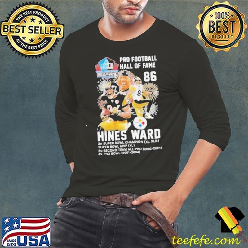 Hines Ward Pittsburgh Steelers Pro Football Hall Of Fame 2024 Signature Long Sleeve Tee