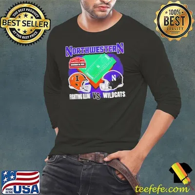 Illinois Fighting Illini vs Northwestern Wildcats Wrigley Field home of Chicago Cubs shirt