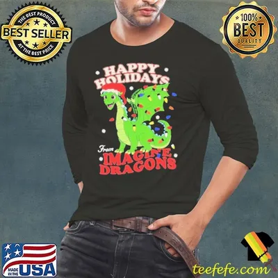 Imagine Dragons Cartoon Dragon Holiday Shirt