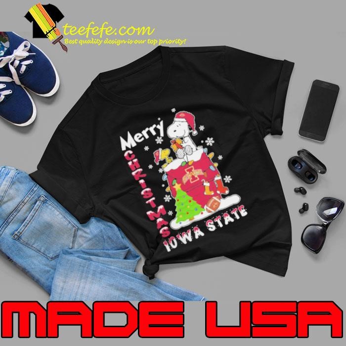 Iowa State Cyclones Snoopy And Woodstock Merry Christmas Unisex