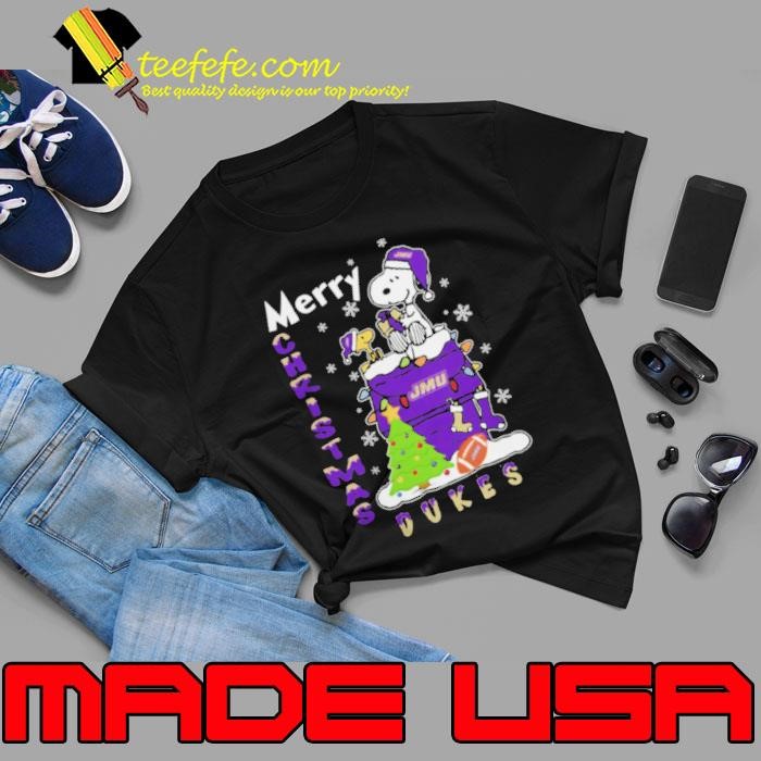 James Madison Dukes Snoopy And Woodstock Merry Christmas Unisex