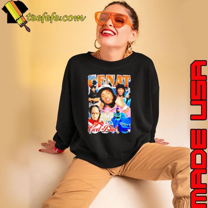 Kai Cenat Brown AMP God Did streamer graphic Sweatshirt