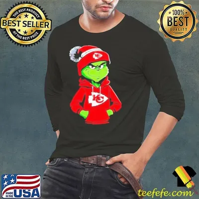 Kansas City Chiefs Grinch Merry Christmas ornament