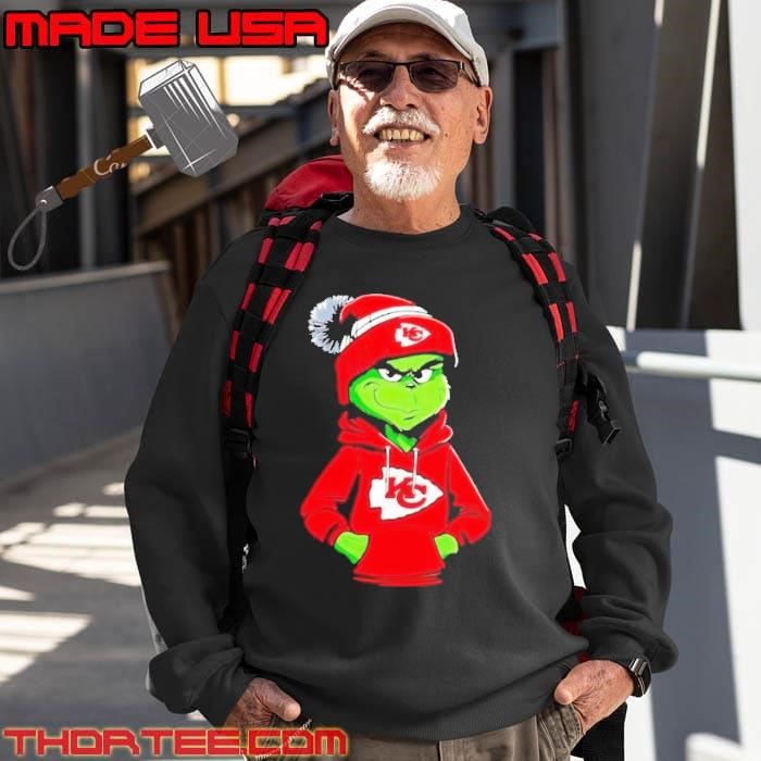 Kansas City Chiefs Grinch Merry Christmas ornament Sweatshirt