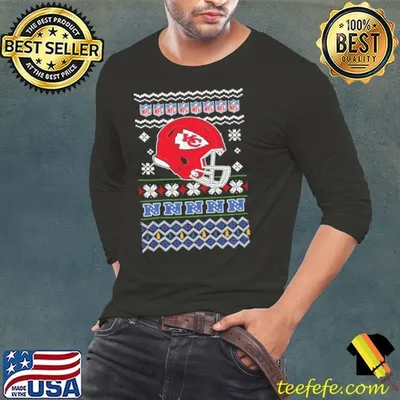 Kansas city chiefs NFL football Christmas helmet shirt
