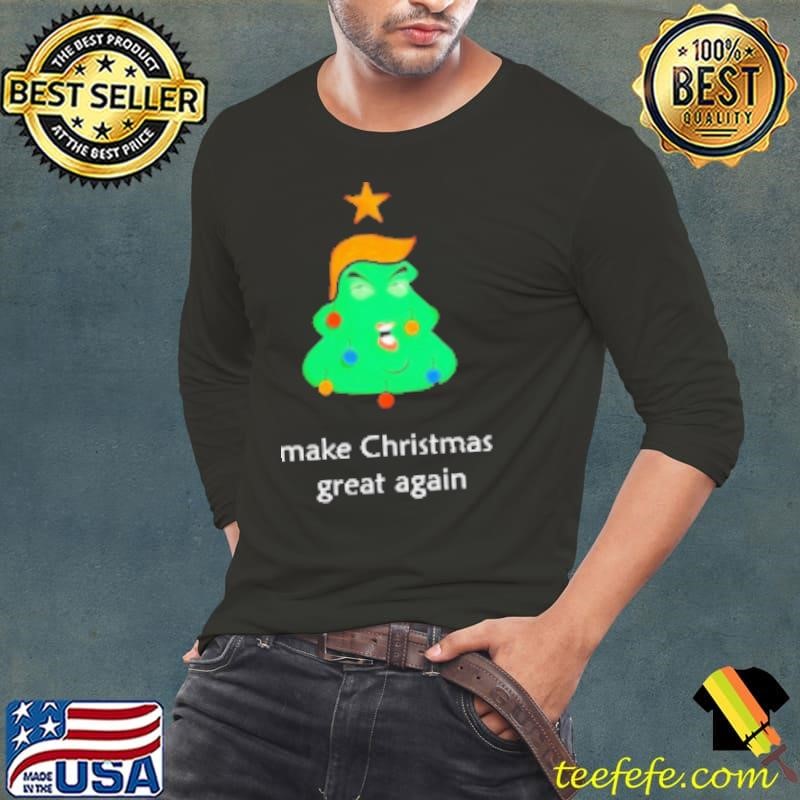 Make Christmas Great Again Trump Tree Shirt