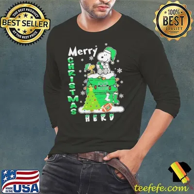 Marshall Thundering Herd Snoopy And Woodstock Merry Christmas Shirt