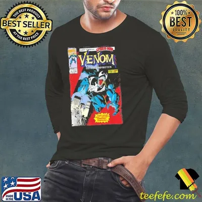 Marvel Venom Lethal Protector Retro Comic Graphic Shirt