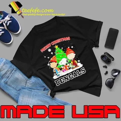 Merry Christmas Cincinnati Bengals X Peanuts characters 2024 shirt