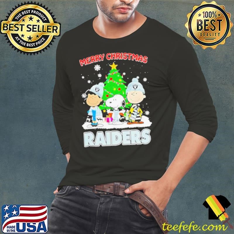 Merry Christmas Las Vegas Raiders X Peanuts characters 2024 Long Sleeve Tee