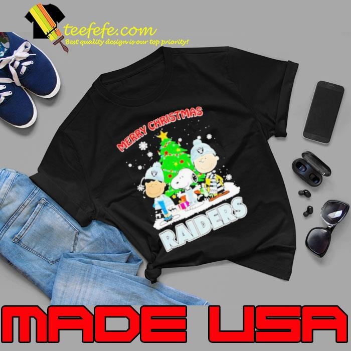 Merry Christmas Las Vegas Raiders X Peanuts characters 2024 Unisex
