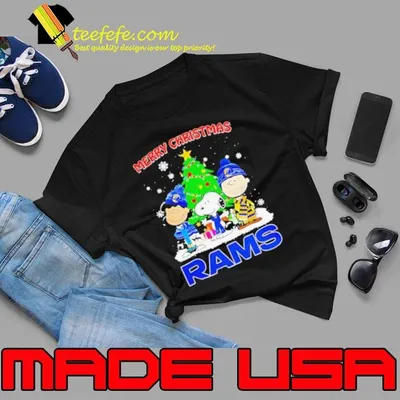 Merry Christmas Los Angeles Rams X Peanuts characters 2024 shirt