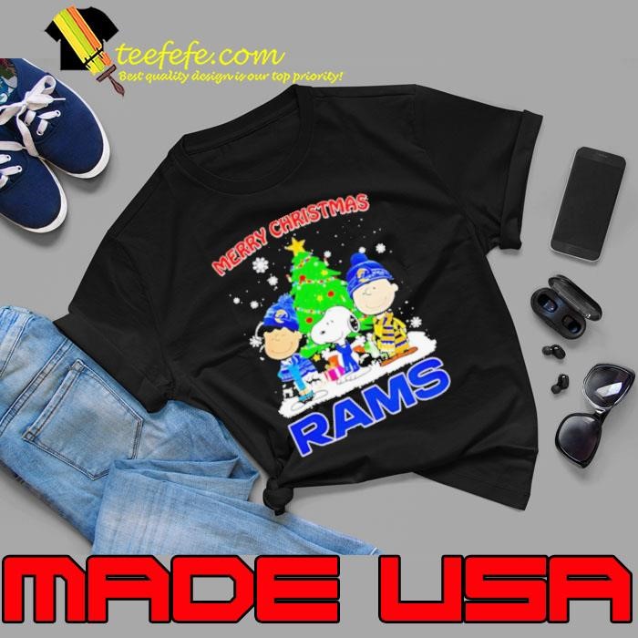 Merry Christmas Los Angeles Rams X Peanuts characters 2024 shirt