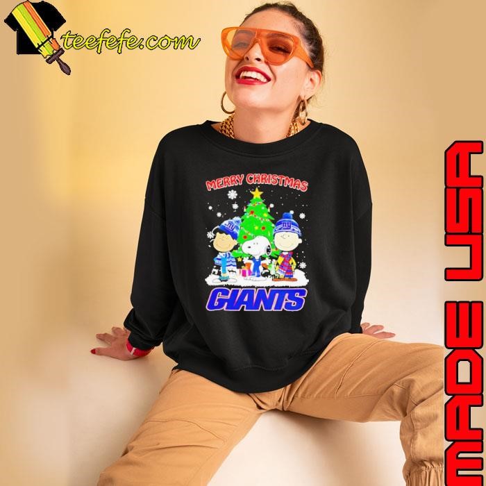Merry Christmas New York Giants X Peanuts characters 2024 Sweatshirt