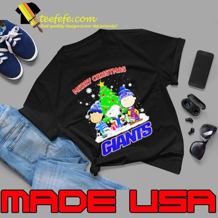 Merry Christmas New York Giants X Peanuts characters 2024 shirt