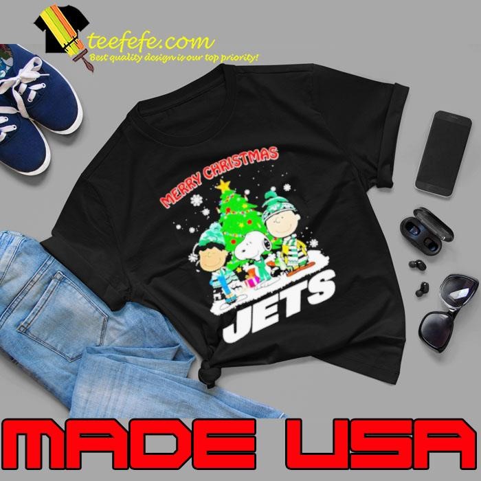 Merry Christmas New York Jets X Peanuts characters 2024 shirt