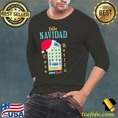 Merry Christmas feliz navidad casa batllo antonI gaudI shirt