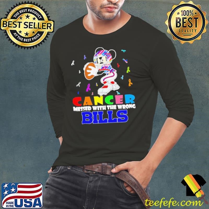 Mickey Cancer messed with wrong Buffalo Bills Long Sleeve Tee