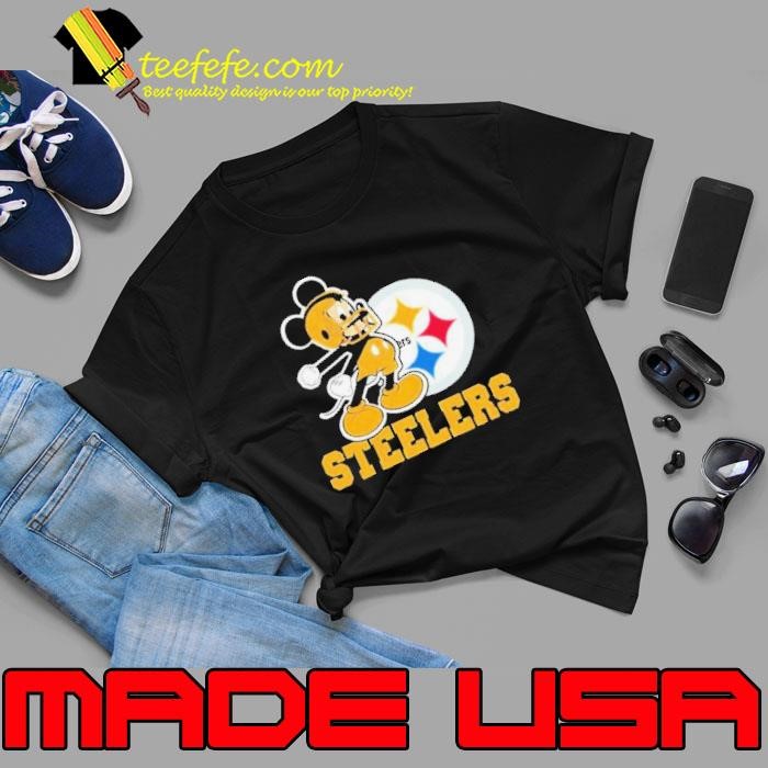 Mickey Mouse Pittsburgh Steelers Football Logo Team Unisex
