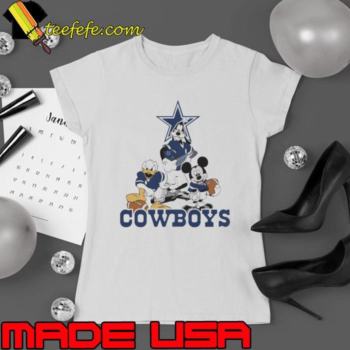 Mickey, Pluto, Donald Dallas Cowboys Ladies tee