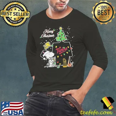 Minnesota Twins Merry Christmas With Snoopy Baby Shirt