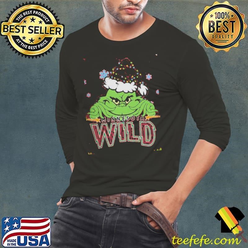 Minnesota Wild The Grinch Christmas Happy Holidays 2024 Hockey shirt