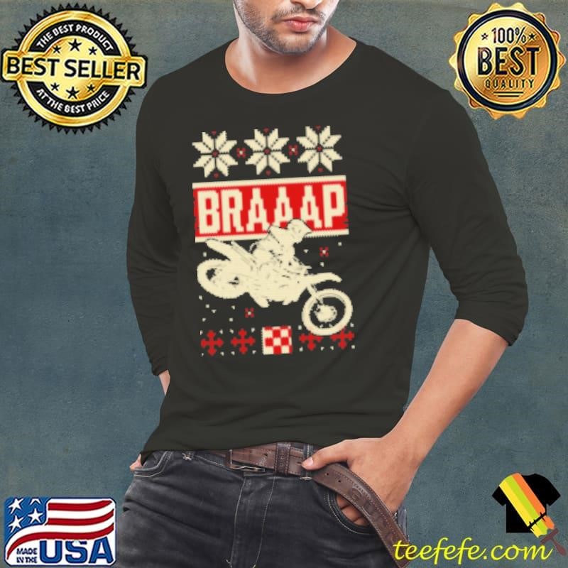 Motocross Braaap Ugly Christmas Shirt