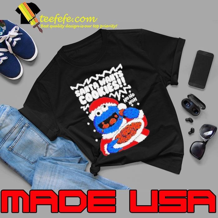 Muppet Santa wants Cookie monster ugly Christmas Unisex