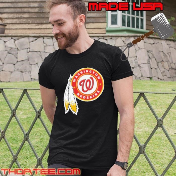 NFL x MLB Washington Redskins X Washington Nationals Logo Mash Unisex