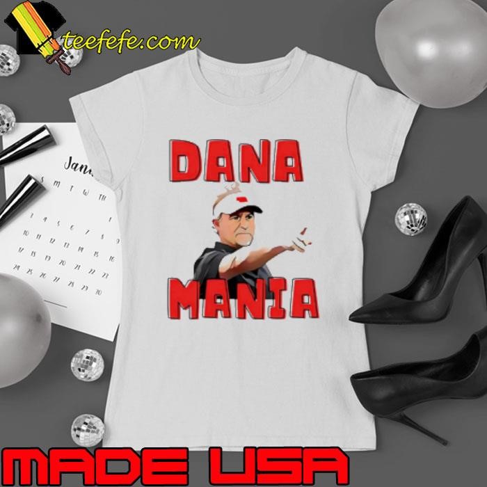 Nebraska Cornhusker Dana Mania pointing Ladies tee