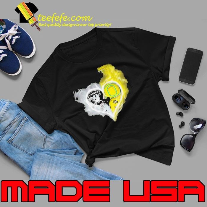 Oakland Raiders vs Oregon Ducks skull love Unisex