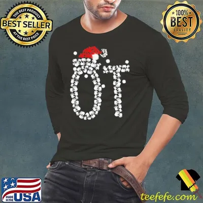 Occupational Therapist Santa Hat Christmas shirt