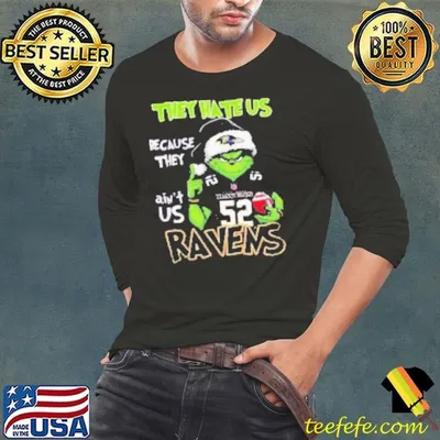 Official Minnesota Vikings The Grinch Santa They Hate Us Because They Ain't Us NFL Christmas Holidays Shirt