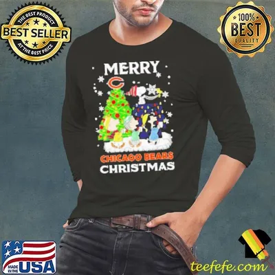 Peanut Chicago Bears Merry Christmas Shirt