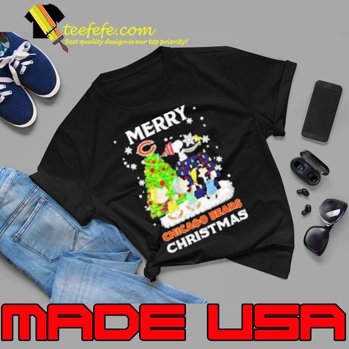 Peanut Chicago Bears Merry Christmas Unisex